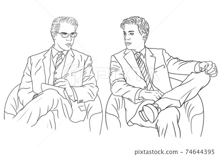 Business man in a suit. Business man in a suit. 74644395