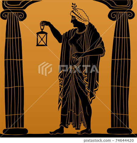 Vector Greek women. 74644420