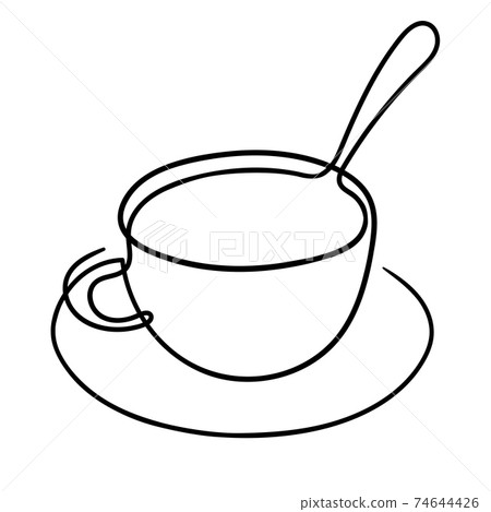 One line drawing. One line drawing. 74644426