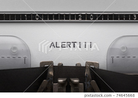Typing text on typewriter Typing text on typewriter 74645668