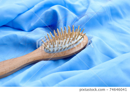 Hairs loss fall in comb 74646041