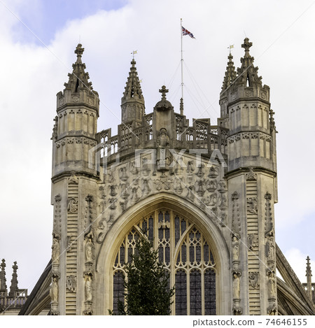 Bath Abbey in Bath, Somerset, United Kingdom 74646155