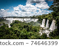 Argentine Iguazu National Park, waterfalls and wildlife 74646399