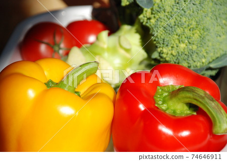Green and yellow vegetables Green and yellow vegetables 74646911