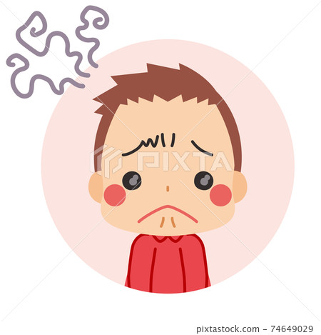 一個可愛的小男孩,tear著眼淚,可愛的淚眼,喜怒無常的圖標插圖 一個可愛的小男孩,tear著眼淚,可愛的淚眼,喜怒無常的圖標插圖 74649029