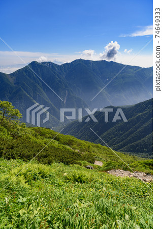Phoenix Miyama seen from the vicinity of Kotaro ridge branch 74649333