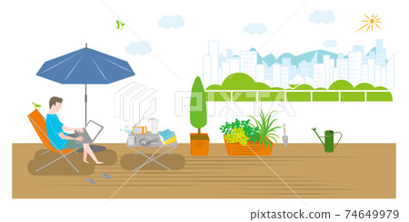 陽台，計算機和人 74649979