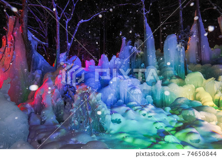[Subzero Forest] Illuminated ice art 74650844