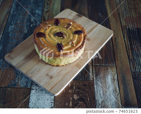 Walnut pound cake, food, brown, bread 74651623