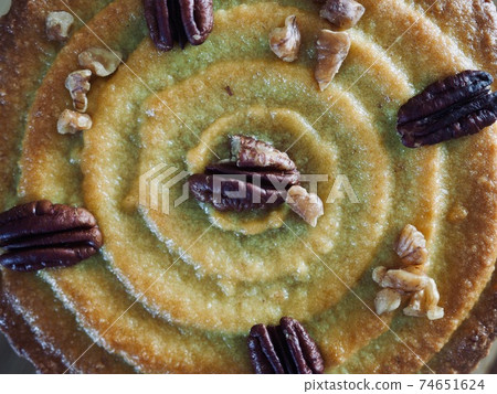 Walnut pound cake, food, brown, bread 74651624
