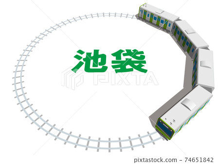Ikebukuro JR Yamanote Line Image B Japan Tokyo Vector Illustration Background Transparent Ikebukuro JR Yamanote Line Image B Japan Tokyo Vector Illustration Background Transparent 74651842