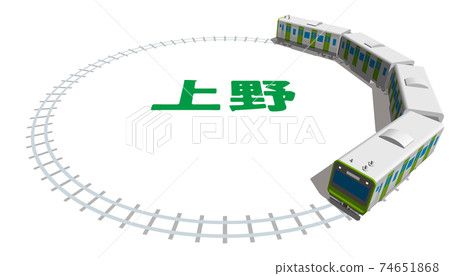 上野JR山手線圖像東京日本矢量插圖背景透明 74651868