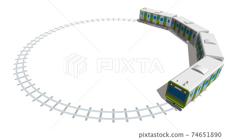 Frame JR Yamanote Line image A Japan Tokyo Vector illustration background transparent Frame JR Yamanote Line image A Japan Tokyo Vector illustration background transparent 74651890