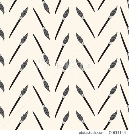 Paint Brush Cheveron seamless vector repeat Paint Brush Cheveron seamless vector repeat 74655144