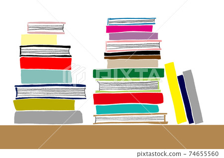 Stacked books Stacked books 74655560