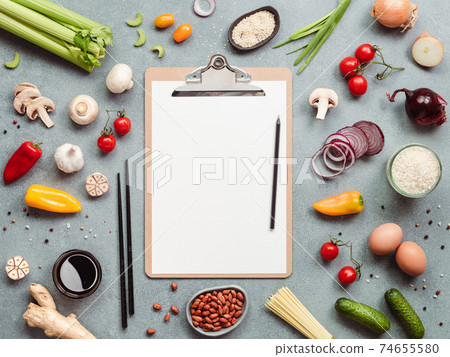 Asian chinese ingredients, copy space. 74655580