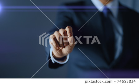 Business image Finger movement Business image Finger movement 74655834