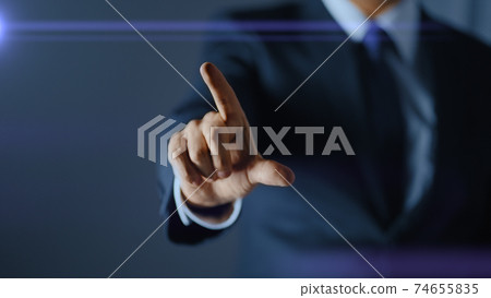 商業形象手指運動 商業形象手指運動 74655835
