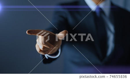 商業形象手指運動 商業形象手指運動 74655836