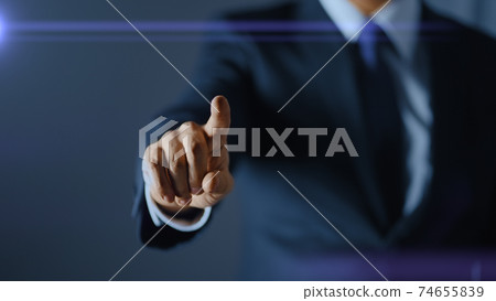Business image Finger movement Business image Finger movement 74655839