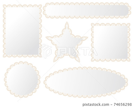 Gold lace frame Gold lace frame 74656298