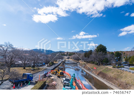 Revetment of the river 74656747