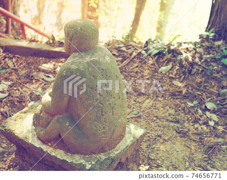 Stone statue in the back 74656771