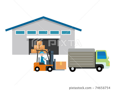 Warehouse transportation Transportation business 74658754