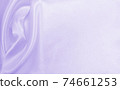 Smooth elegant lilac silk or satin texture as wedding background. Luxurious background design 74661253