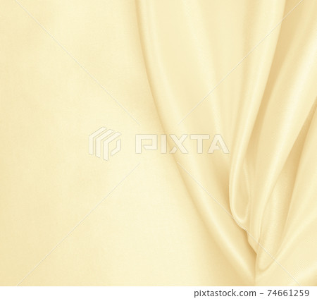 Smooth elegant golden silk or satin luxury cloth texture as wedding background. Luxurious background design. In Sepia toned. Retro style 74661259