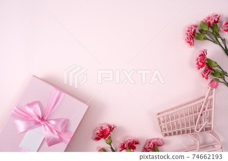 Carnation bouquet mother's day shopping cart carnation Mother's Day 母の日 カーネーション 74662193