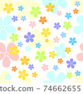 Seamless Floral Pattern of flowers vector illustration 74662655