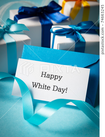 Happy White Day Cards And Gifts White Day Stock Photo