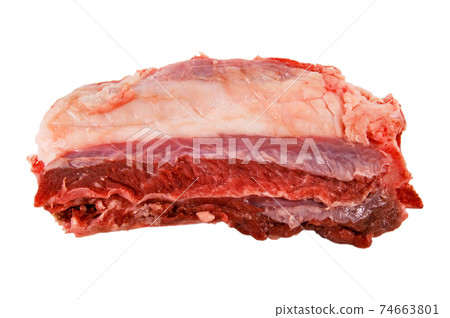 Clean very fresh red raw meat beef 74663801