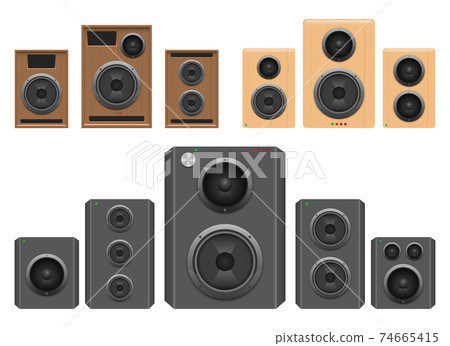 Audio speaker vector design illustration isolated on white background Audio speaker vector design illustration isolated on white background 74665415