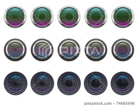 Camera lens vector design illustration isolated on white background 74665696