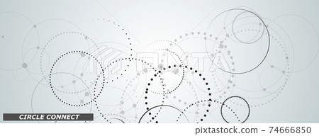 Connect dotted circle in abstract style. Graphic design template. Abstract geometric background. Graphic pattern. Dots texture. Future technology Connect dotted circle in abstract style. Graphic design template. Abstract geometric background. Graphic pattern. Dots texture. Future technology 74666850