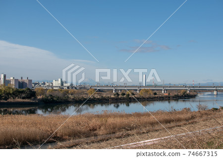From the vicinity of Kawagishi Sports Park toward Toda / Arakawa-cho, Kawaguchi City From the vicinity of Kawagishi Sports Park toward Toda / Arakawa-cho, Kawaguchi City 74667315