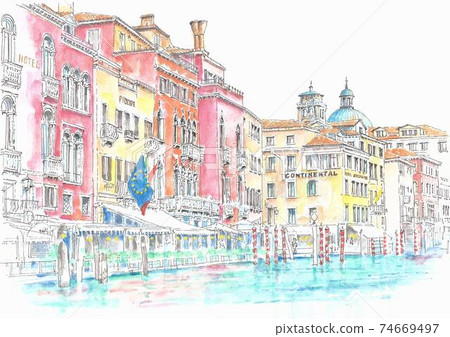 World Heritage Cityscape, Italy, Venice, Grand Canal World Heritage Cityscape, Italy, Venice, Grand Canal 74669497