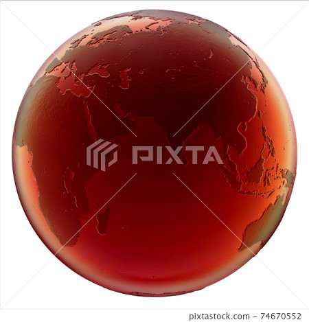 abstract 3d globe on white background abstract 3d globe on white background 74670552