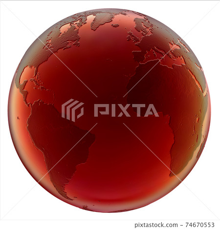 abstract 3d globe on white background abstract 3d globe on white background 74670553