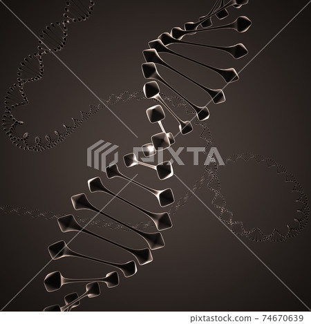 DNA chain abstract 3d rendering 74670639