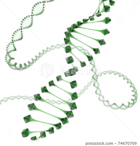 DNA chain abstract 3d rendering DNA chain abstract 3d rendering 74670709