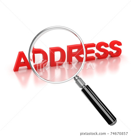 address search icon 3d rendering-插圖素材 [74670857] - PIXTA圖庫