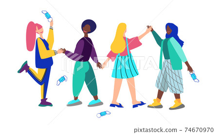 A group of women of different nationalities A group of women of different nationalities 74670970