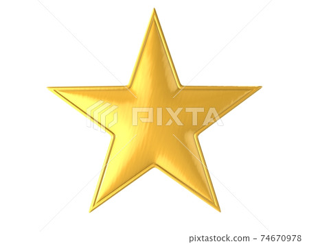 golden star isolated over white background 3d... - Stock Illustration ...