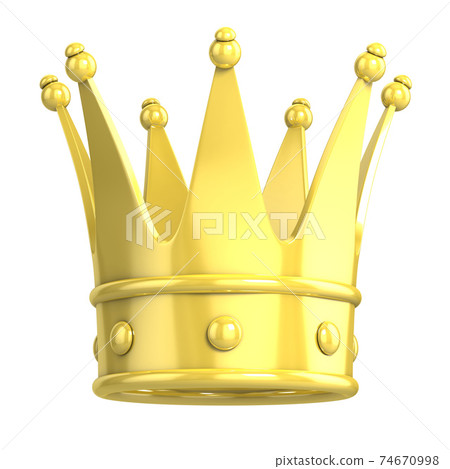 golden crown on white background 74670998