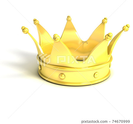 golden crown on white background 74670999
