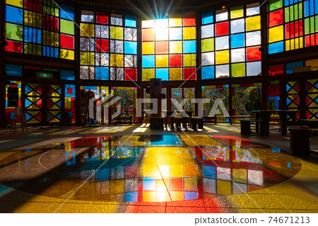 Odai Park Konohanakan transforms into stained glass style <Chita-gun, Aichi Prefecture> 74671213