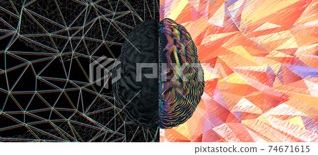 Functional and power of brain concept illustration 74671615